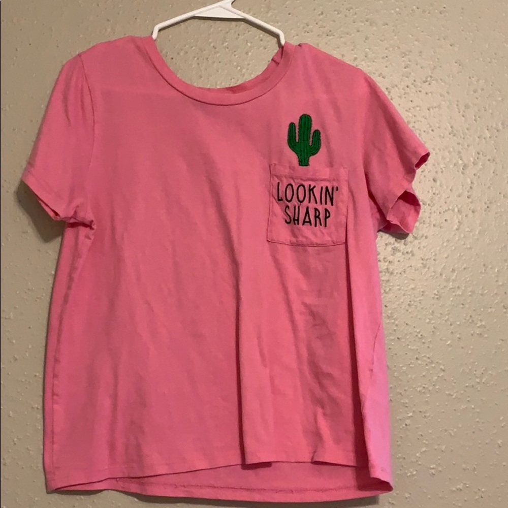 Super cute cactus crop top!